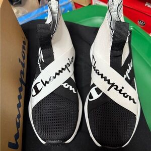 Champion Black and White Crisscross Sneakers